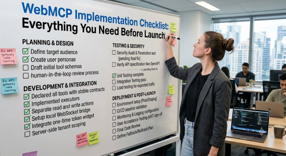 WebMCP Implementation Checklist: Everything You Need Before Launch